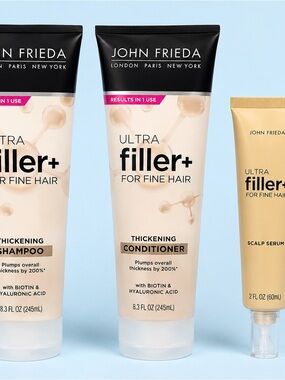 John Frieda Ultra Filler+ Thickening Conditioner — Cream & Black